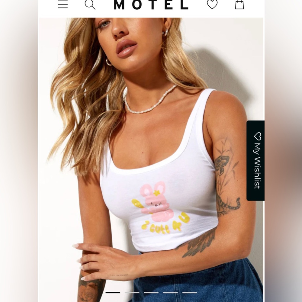 Sold out crop top in white 2 cute 4 u motel rocks